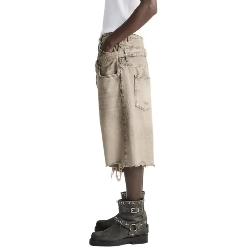ZARA Denim Shorts Men's Light Brown-3