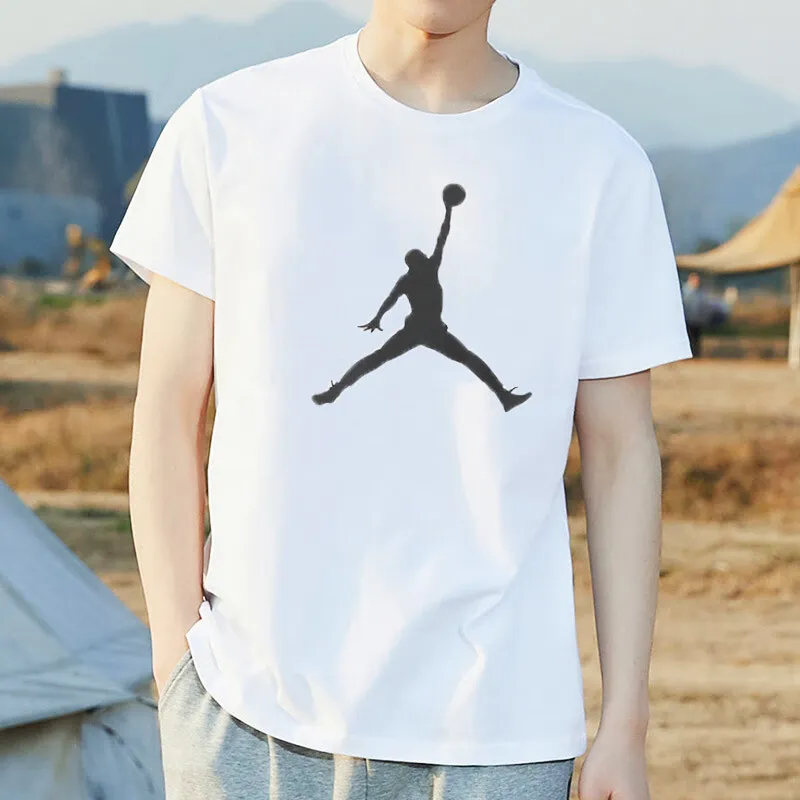 Jordan T Shirts Men White-2
