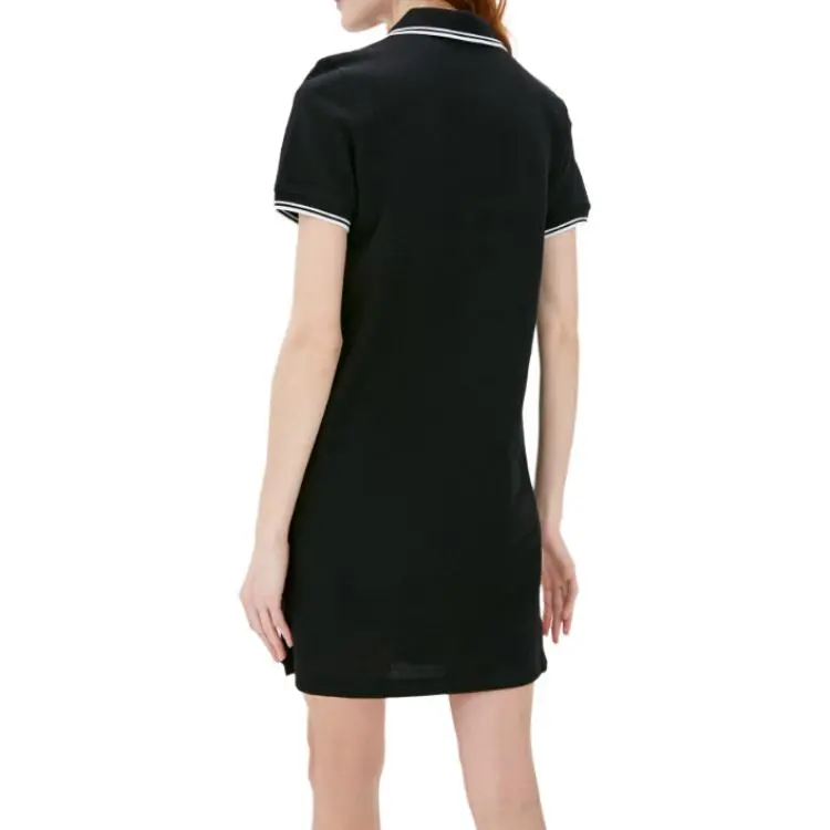 MOSCHINO Short Sleeved Dresses Women's Black-4