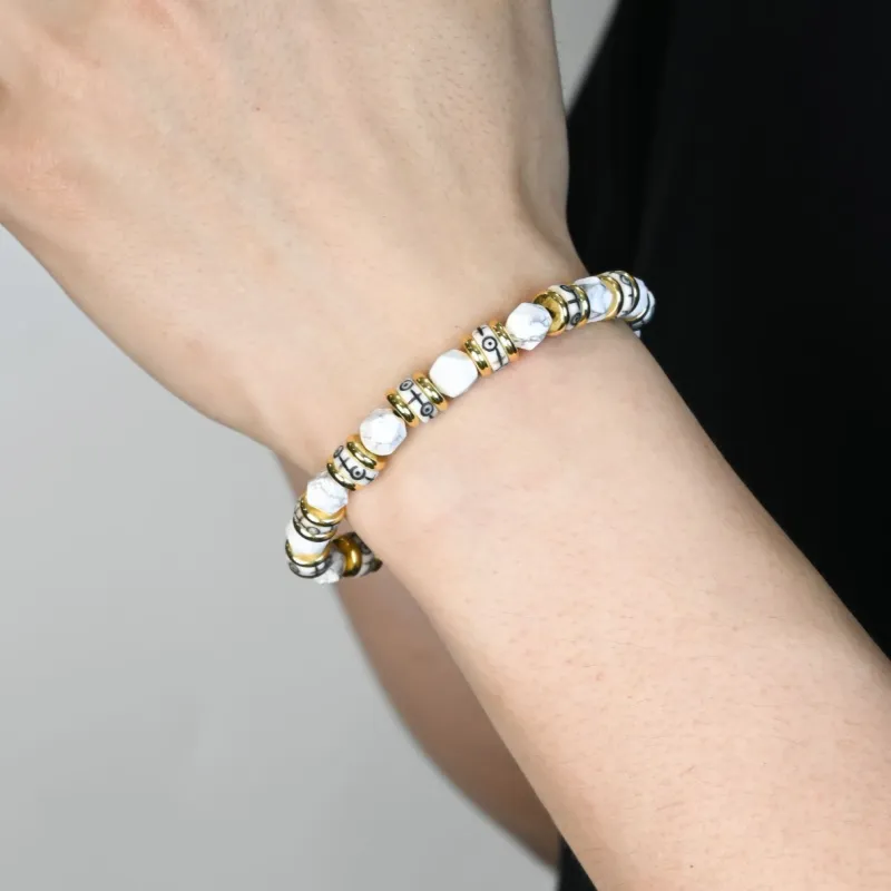 DRAGON LI White Turquoise Bracelets Unisex-5