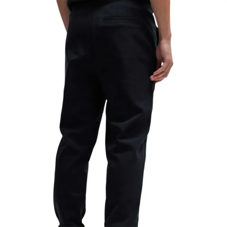HUGO BOSS SS24 Stretch-Cotton Tracksuit Bottoms With Stacked Logo Casual Pants Men's Black-4