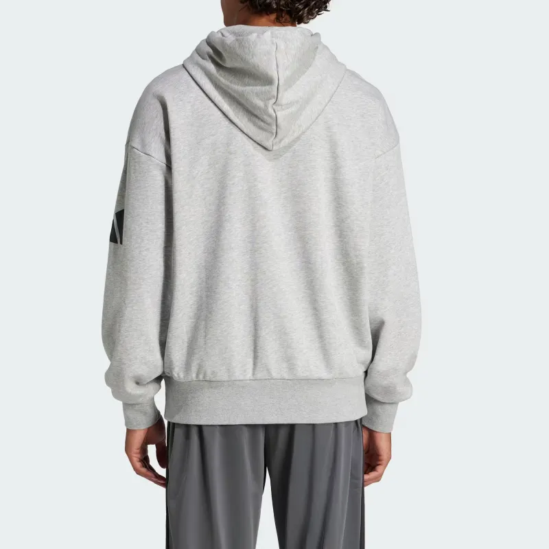 Adidas Free Shipping With AdiClub Essentials Loose Fit 3 Bar Logo French Terry Hoodie-3