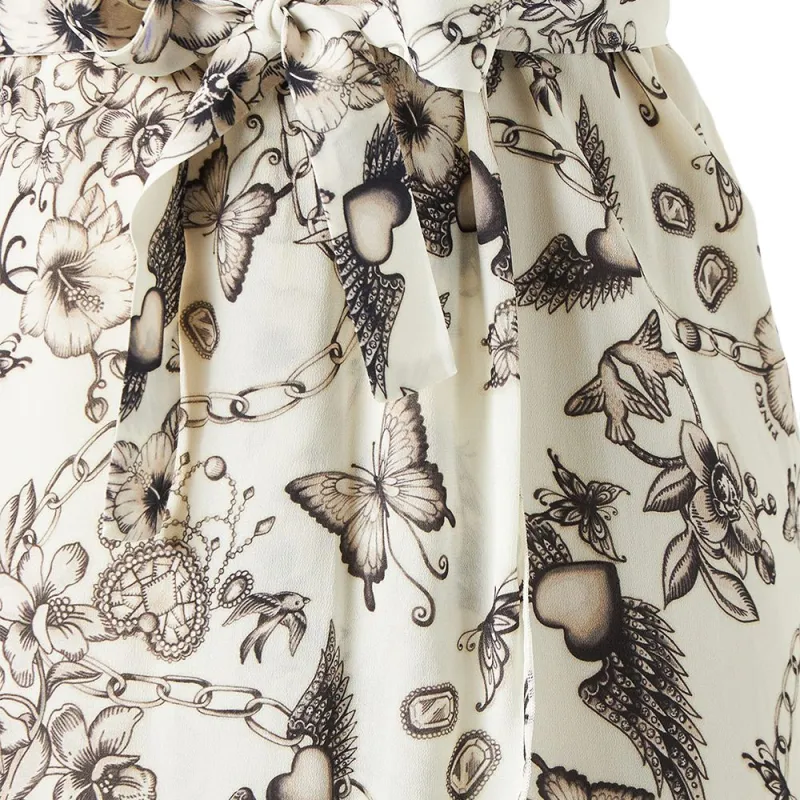 PINKO Tattoo print Wrap Minidress-5