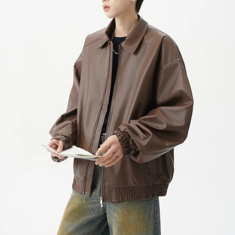 VESIBO Leather Jackets Unisex-7