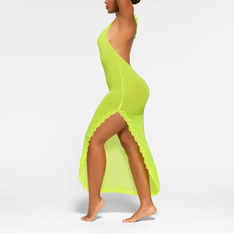 Skims Sleeveless Dresses Women's Neon Green-3