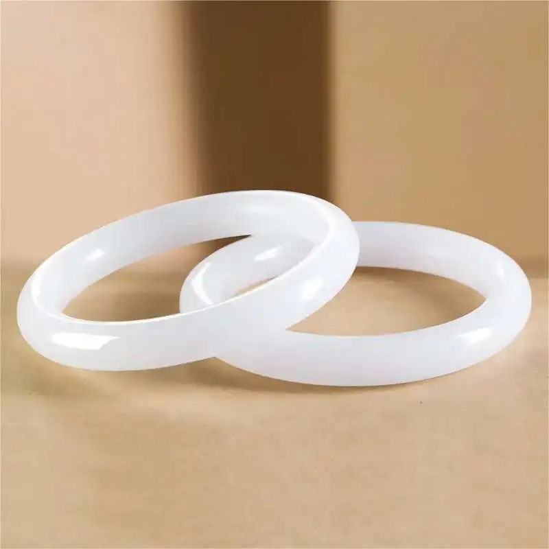 JUNWEN Golden Silk Jade Bangles Women's-3