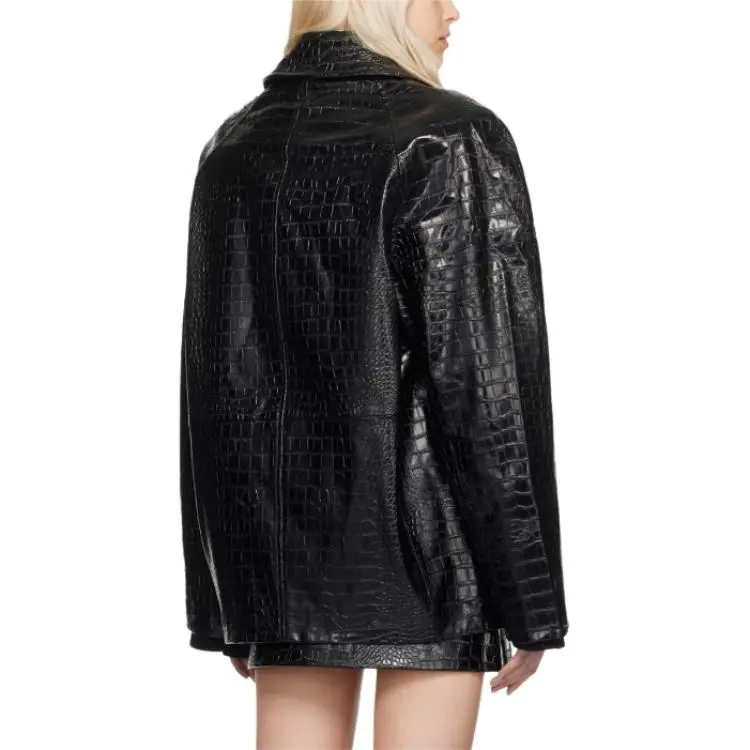 THE FRANKIE SHOP Leather Jacket Women's Black-1