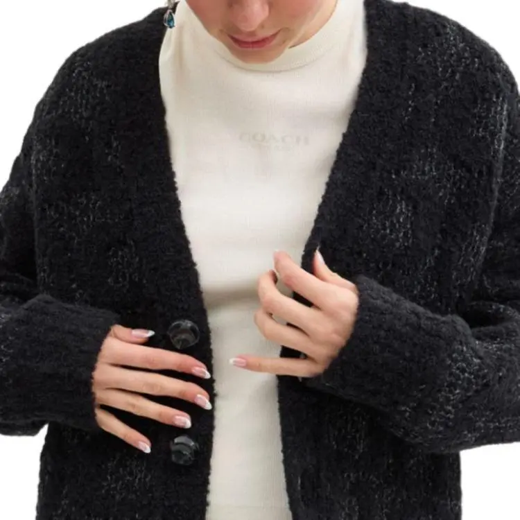 COACH FW24 Sweater Unisex Charcoal Gray-5