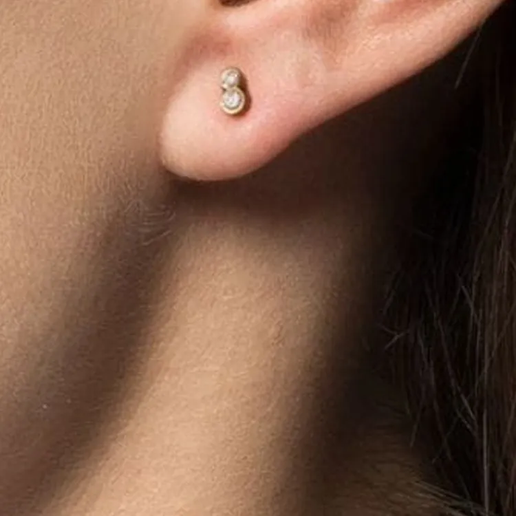 Sophie Bille Brahe 18kt Yellow Gold Diamond Earring-2