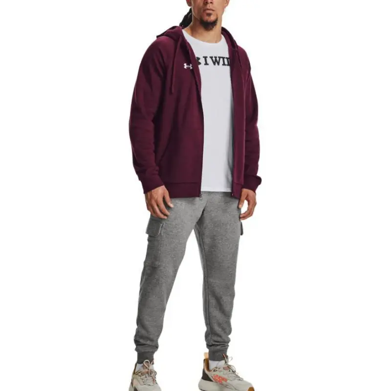 Under Armour Rival Fleece Jackets Men Red-4