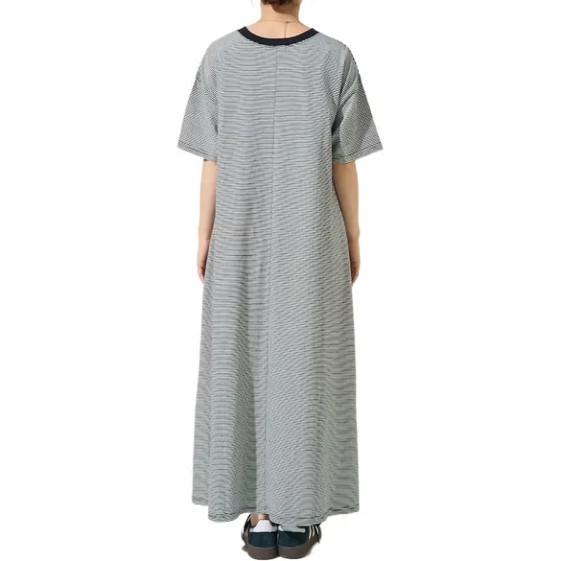 FREAK'S STORE Short Sleeved Dress Women's Gray White-1