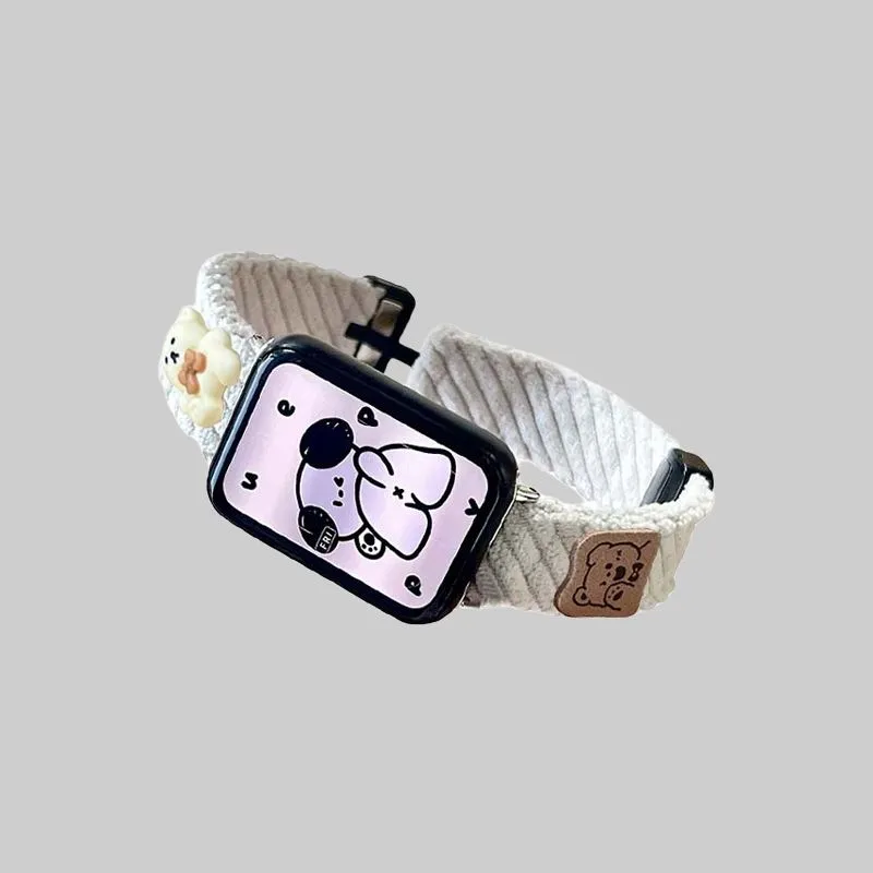 Mr. Strap Xiaomi Compatibility Watch Band 145~210mm Corduroy Material-4