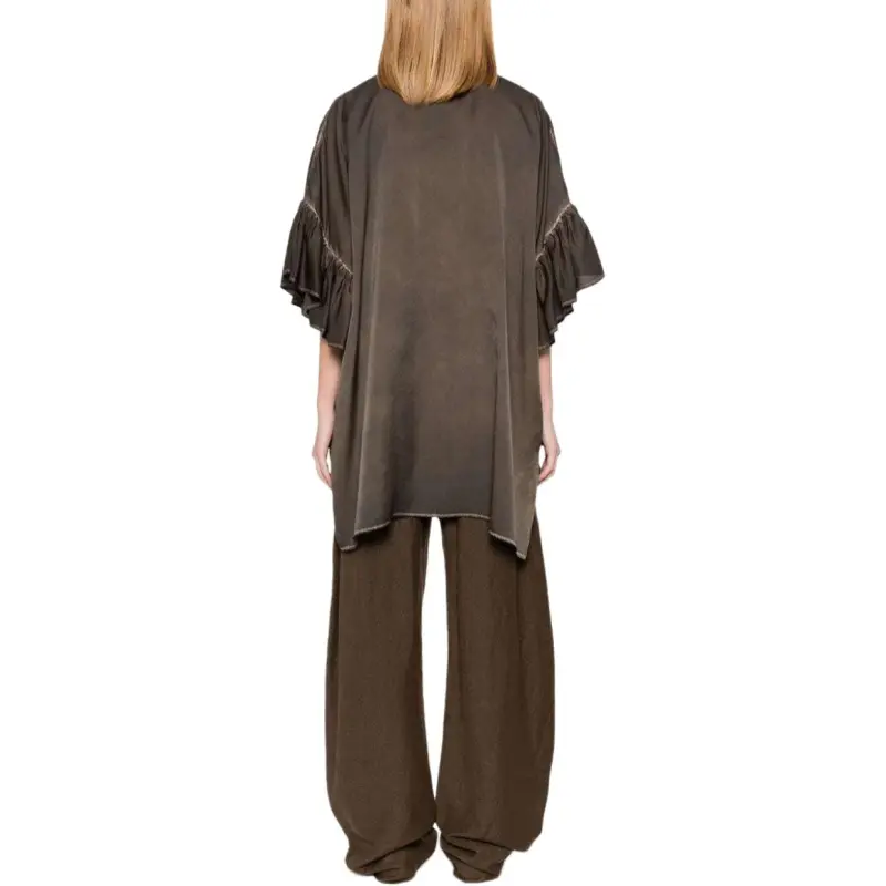 UMA WANG Ruffle Detailed Top-3
