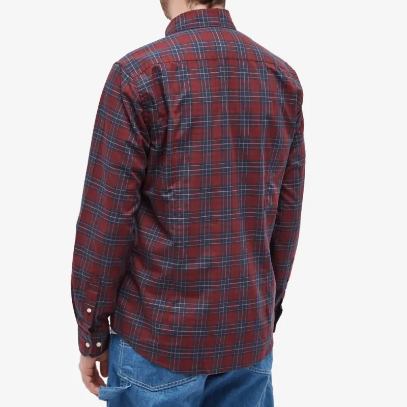BARBOUR Shirts Men Red-2