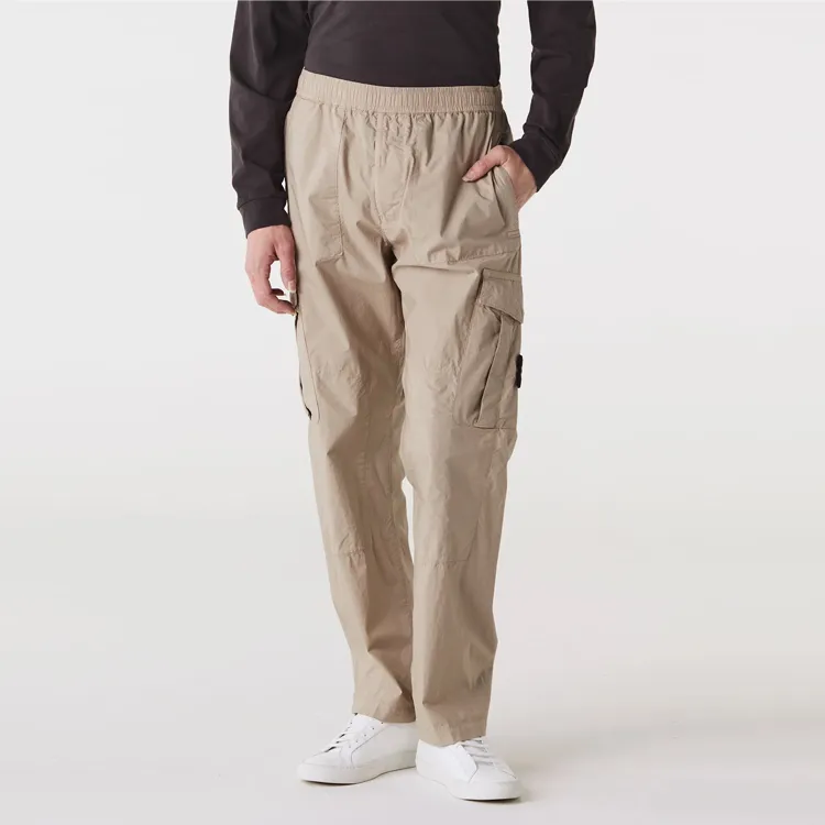 STONE ISLAND Compass logo Cargo Trousers-1