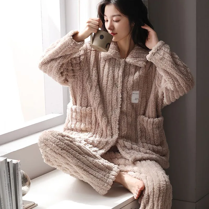 Floating light islands Women's Pajama Sets-3