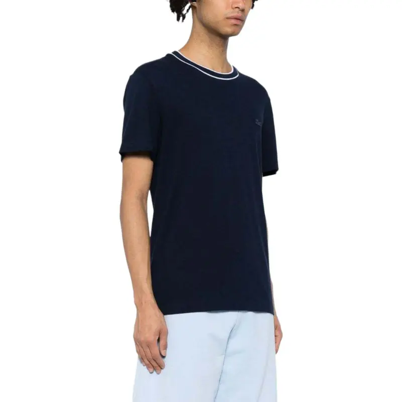 LACOSTE Crocodile appliqué Crew neck T shirt-4