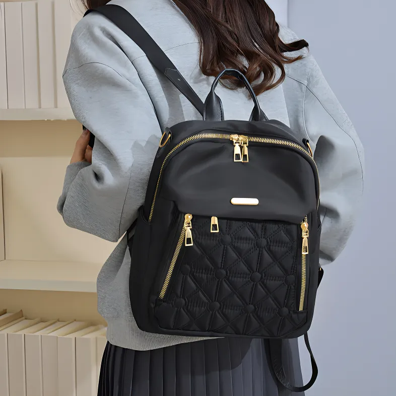 DJ.SPIRIT Oxford Backpack Regular Women's Black-4