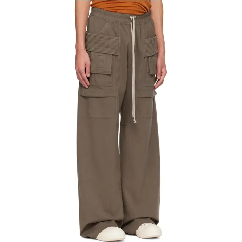 Rick Owens DRKSHDW Creatch Cargo Wide Drawstring Pants-1