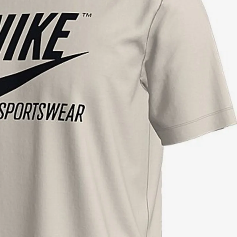 Nike T Shirts Men Gray White-2