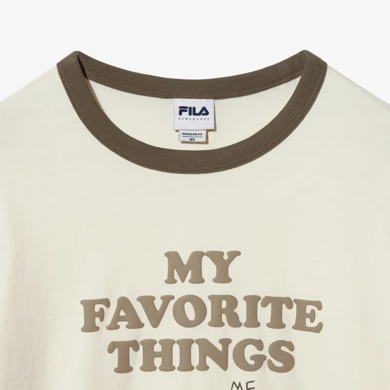 FILA T Shirts Women's Ecru-2