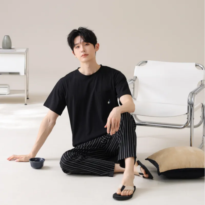 HUADAOJI Men Pajama Sets-2