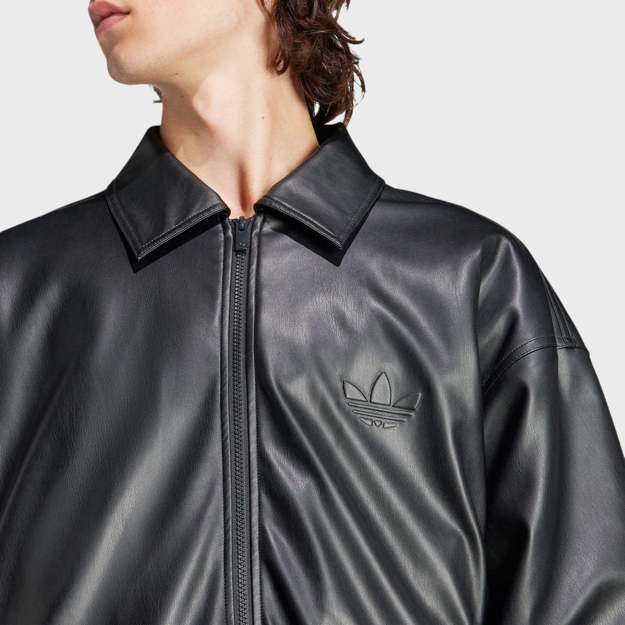 adidas originals Chaqueta Classic Street Embossed Leather Jacket Black L