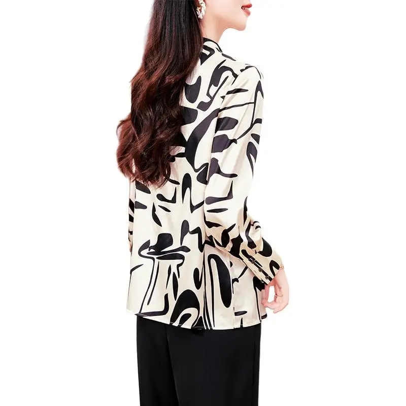 Yi Mengyuan Shirt Women's Calligraphy Ink Wash-2