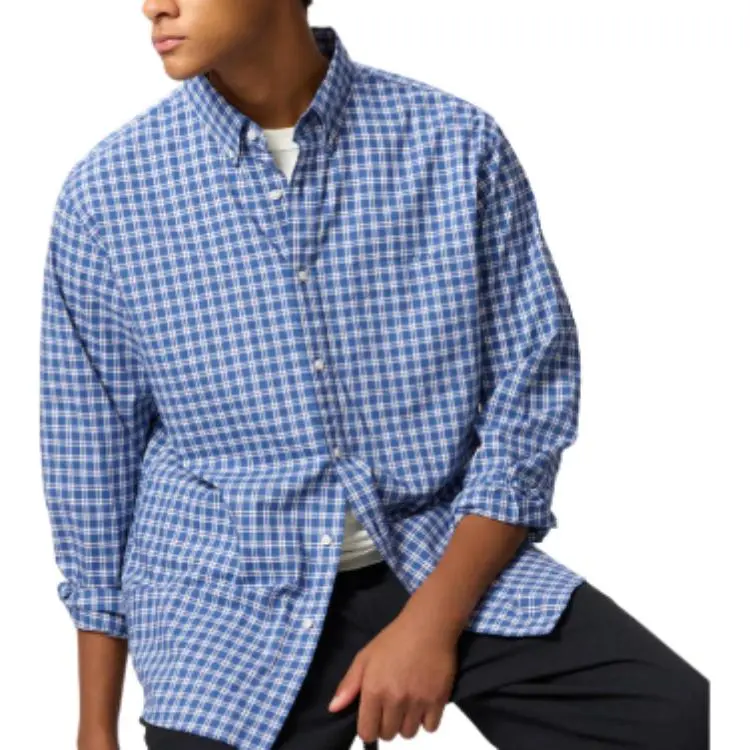 UNIQLO Shirts Unisex Lake Blue-1