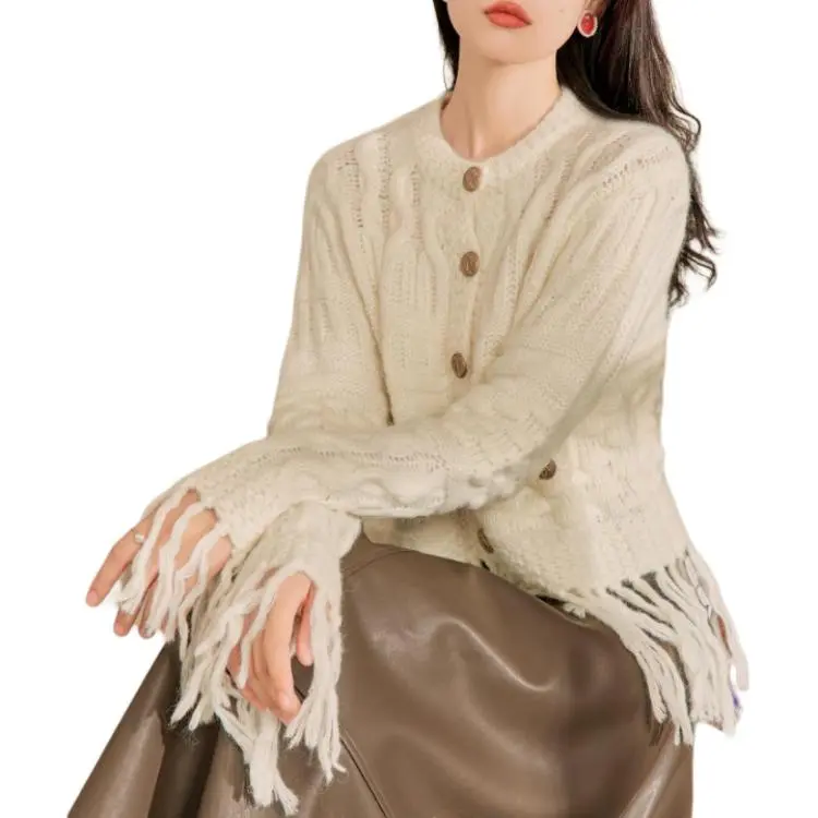 QIAOYUHUAZUN Knitwear Women's Beige-3