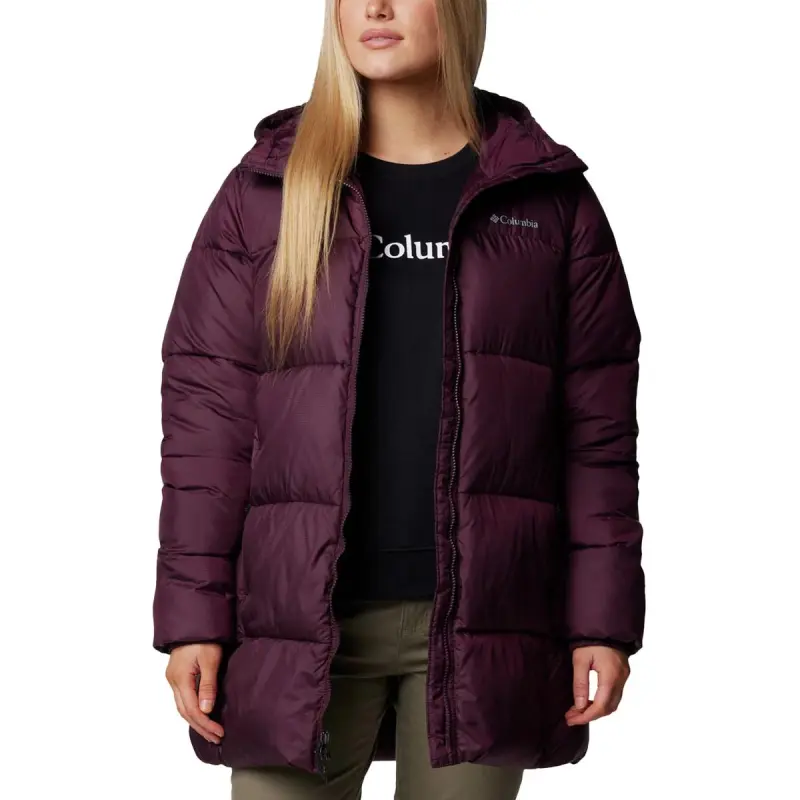 Columbia Puffer Jacket Women's Burgundy-1