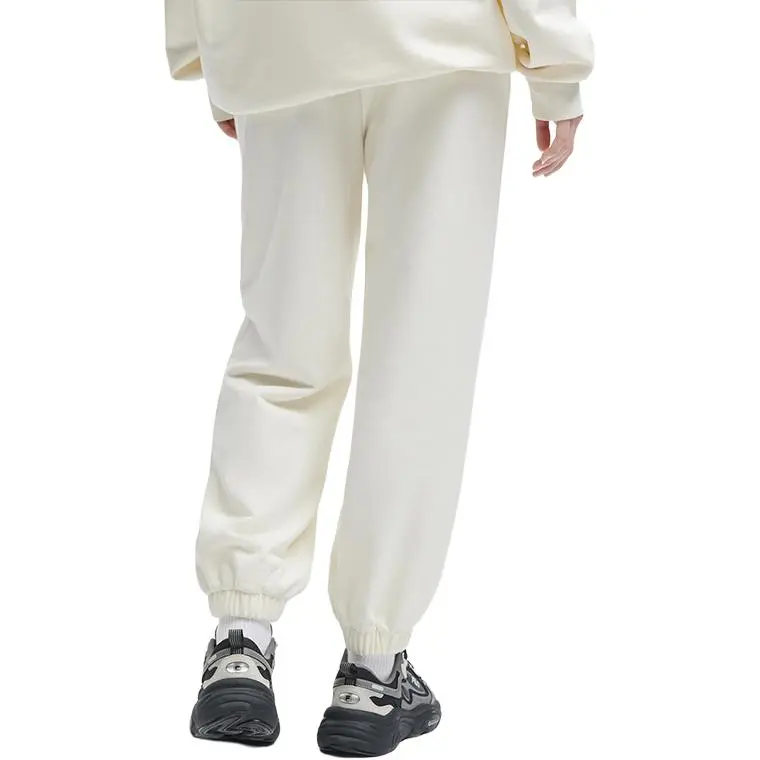 FILA Knitted Sweatpants Women's Milk Salt White-6