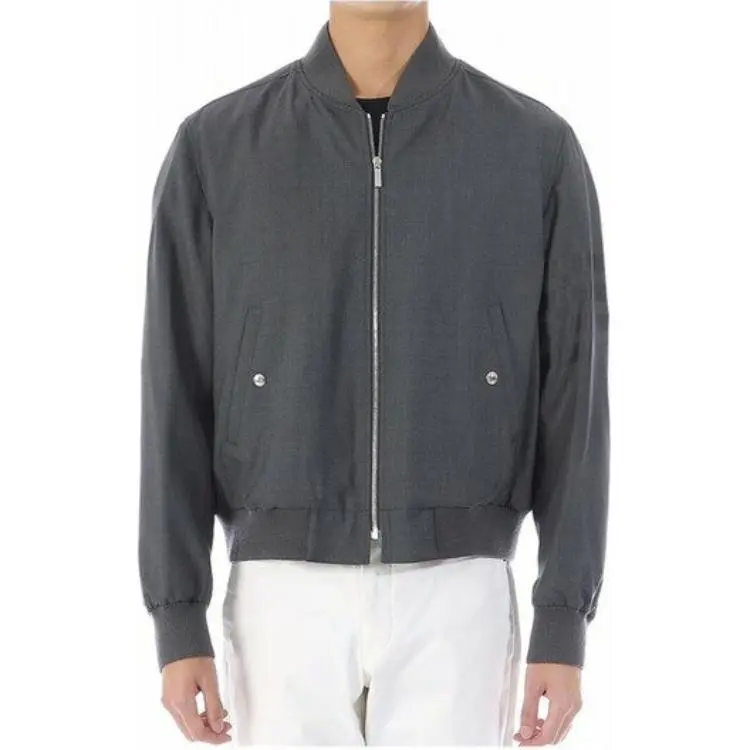 THOM BROWNE 4 Bar Stripe Wool Bomber Jacket-7