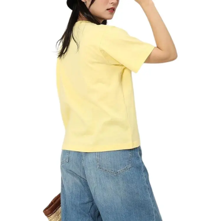Champion T Shirt Women's Yellow-1