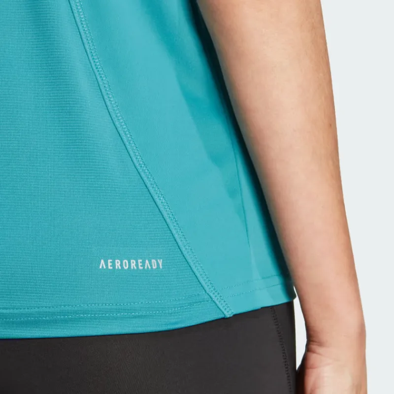 Adidas T Shirt Women's Blue Green-4