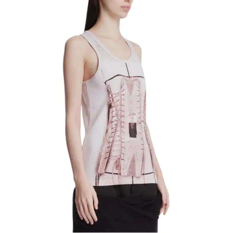 Jean Paul Gaultier Cage Trompe L'œil Printed Top-4