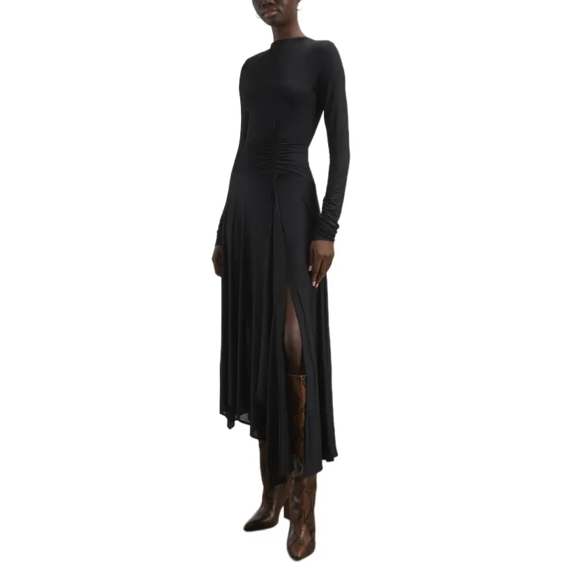 Acne Studios Long Sleeve Dress Black-4