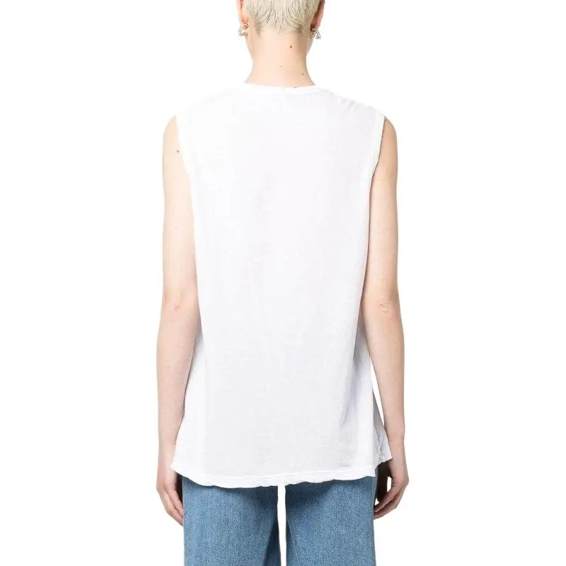 JAMES PERSE Tank Tops Women's White-3