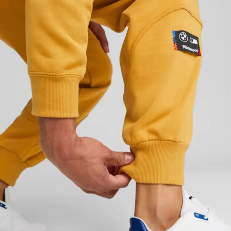 PUMA Knitted Sports Pants Men's Yellow-3