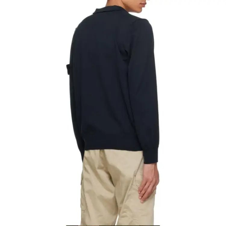 STONE ISLAND Logo Patch Zipped Jumper-3