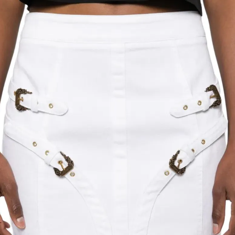 VERSACE JEANS COUTURE Denim Mini Skirt-4