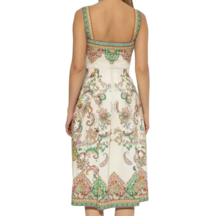 ETRO Pleated Printed Midi Dress-4