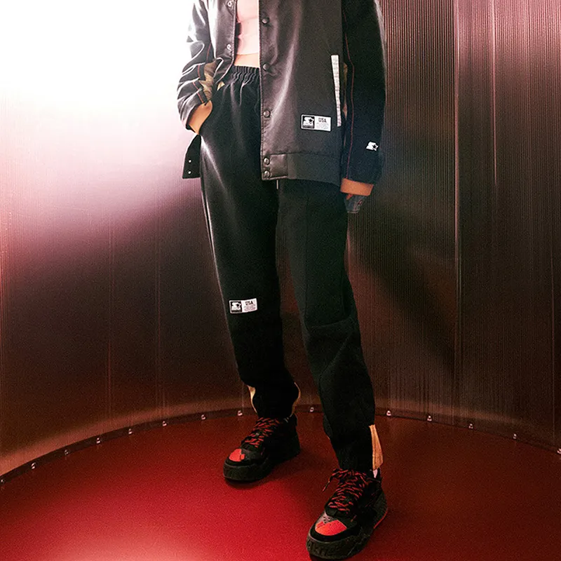 STARTER Knitted Sports Pants Unisex Black-2
