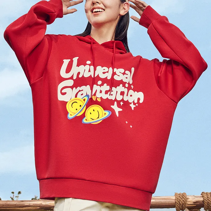 Erke Vertical Technology Sweatshirt Unisex Blazing Red-2