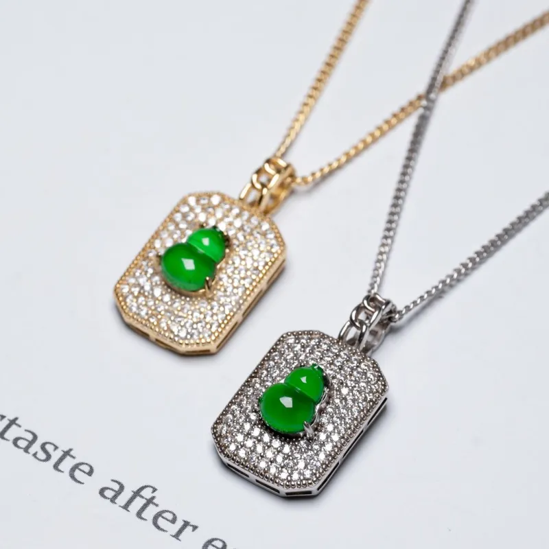 KALAIYIN Ice Glutinous Jadeite Necklaces Unisex-2