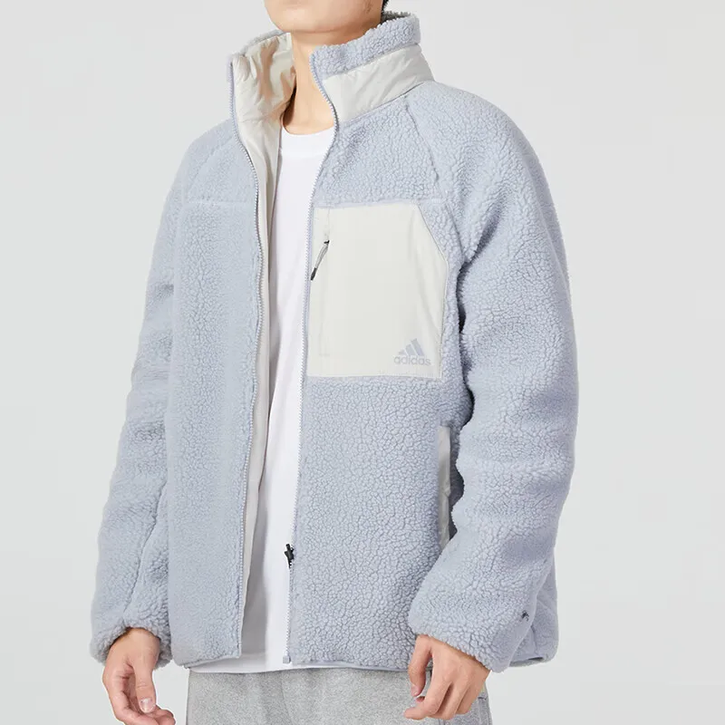 Adidas Velvet Jackets Men Blue-3