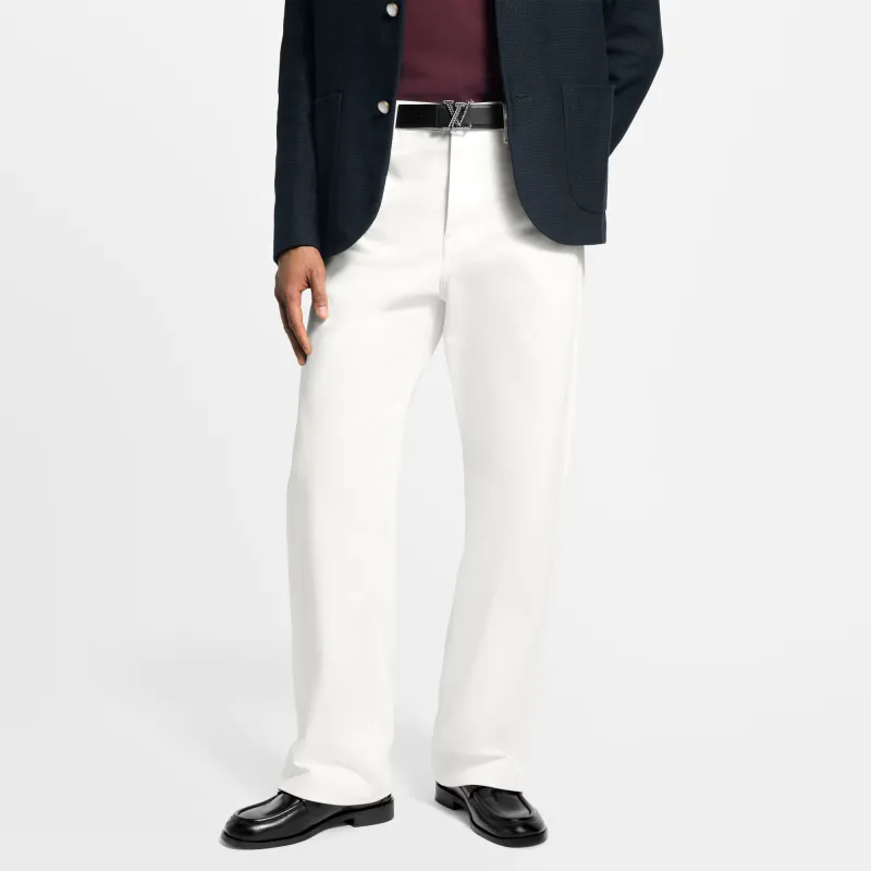 LOUIS VUITTON FW25 Jeans Men's White-4
