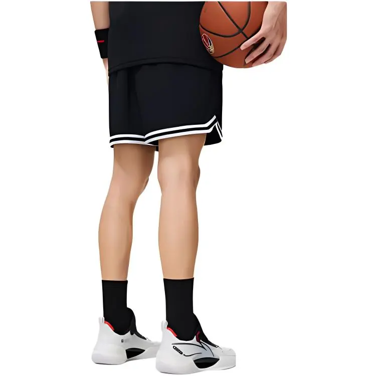 LiNing Professional Basketball Series Basketball Shorts Men's Black-3