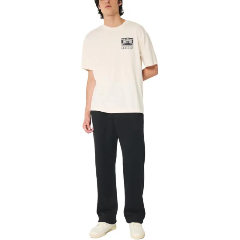 Hollister Knitted Sports Pants Men's Black-3