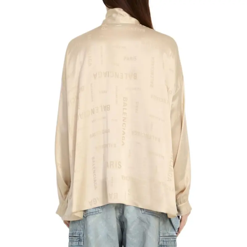 Balenciaga Bal Paris Silk Blouse-2
